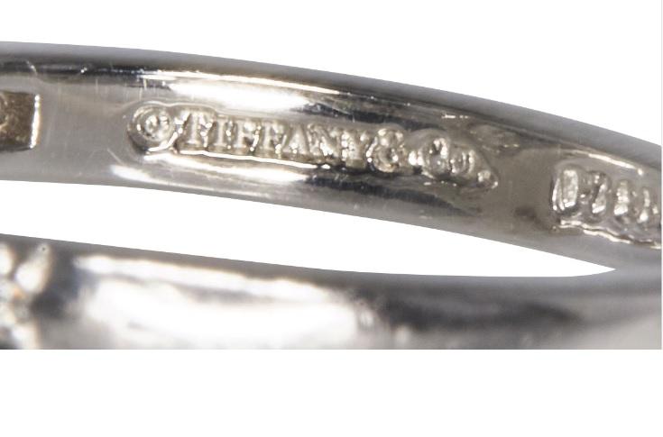 Tiffany & Co Platinum Engagement Ring with 2.42 Carat Round Diamonds H VVS2 GIA