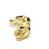 Yellow Gold Leopard Pin