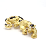 Yellow Gold Leopard Pin