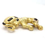 Yellow Gold Leopard Pin