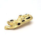 Yellow Gold Leopard Pin