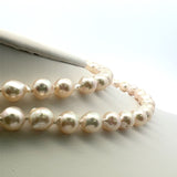 Vintage 7.5 to 8.00 mm Pearl 25 Inch Gold Necklace