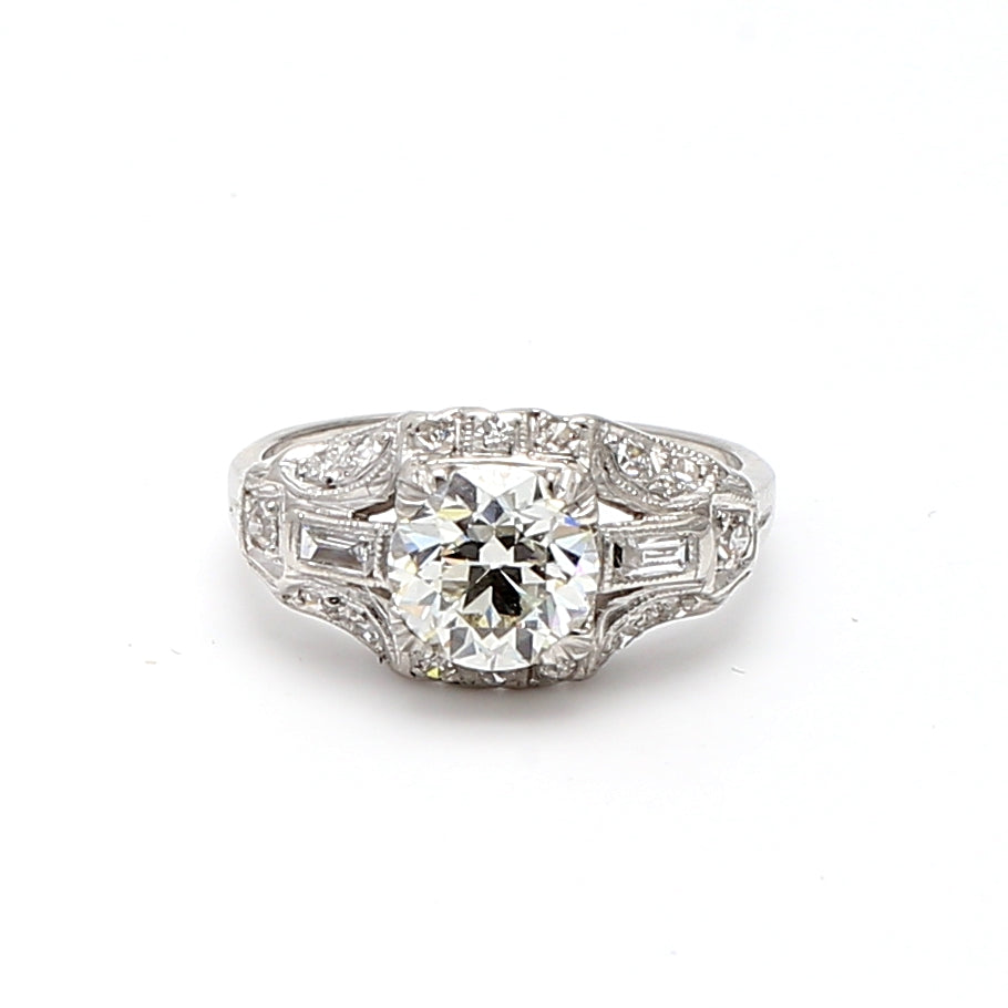 1.24 Ct Old European Cut Diamond J-VS2 Stone Loose GIA Certified