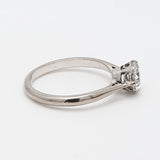 1.00 Carat Circular Brilliant Cut H SI1 Diamond Platinum Engagement Ring