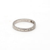 0.35 Carat Round Brilliant H SI1 Diamond Platinum Wedding Band Ring