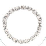 20.00 Carat Round Brilliant H SI1 Diamond 18 Karat White Gold Chain Necklace