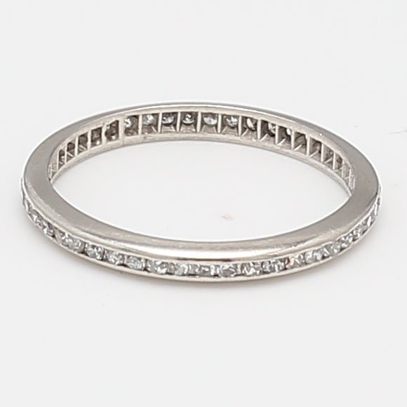 0.50 Carat Round Brilliant G SI1 Diamond Platinum Band Ring