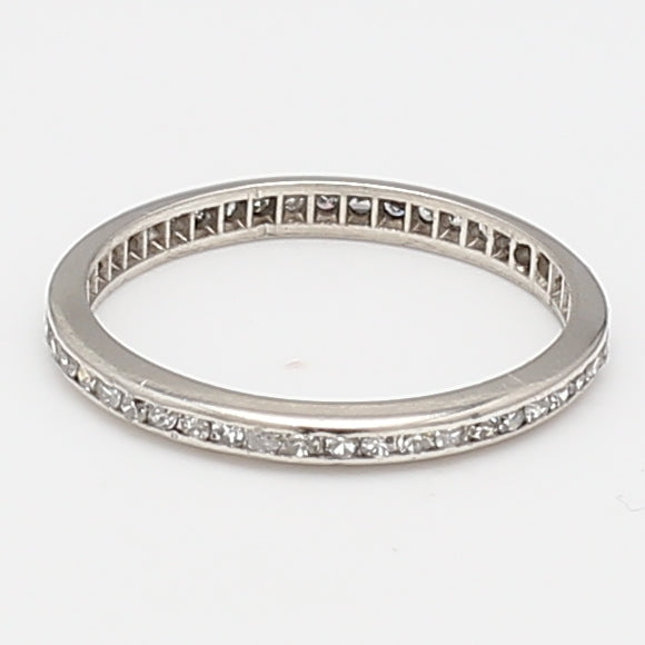0.50 Carat Round Brilliant G SI1 Diamond Platinum Band Ring
