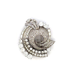 6.68 Carat Old European Cut and Round and Other Shape Diamond Platinum Pin