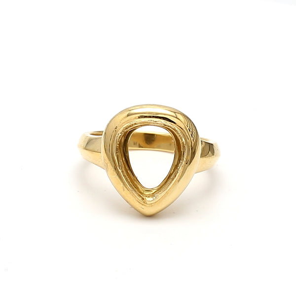 Vintage 6.50 Grams 18 Karat Yellow Gold Semi Mount Ring