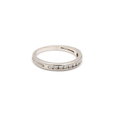 Tiffany & Co 0.40 Carat Round Brilliant F VS1 Diamond Platinum Band Ring