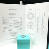 Tiffany & Co 1.05 Carat Round Brilliant E VS1 Diamond Platinum Engagement Ring