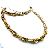 Vintage 190 Grams 18 Karat Yellow Gold Chain Necklace