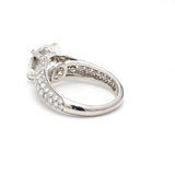 Cartier 3.41 Carat Round Brilliant H VVS2 Diamond Platinum Wedding Ring