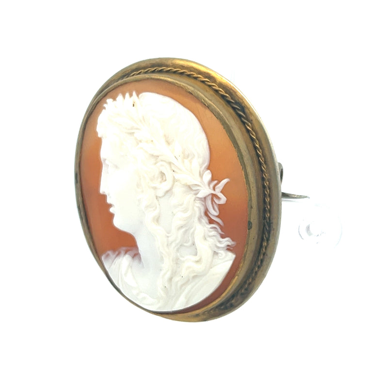 Vintage 12.20 Grams Gold Fill Cameo Pin