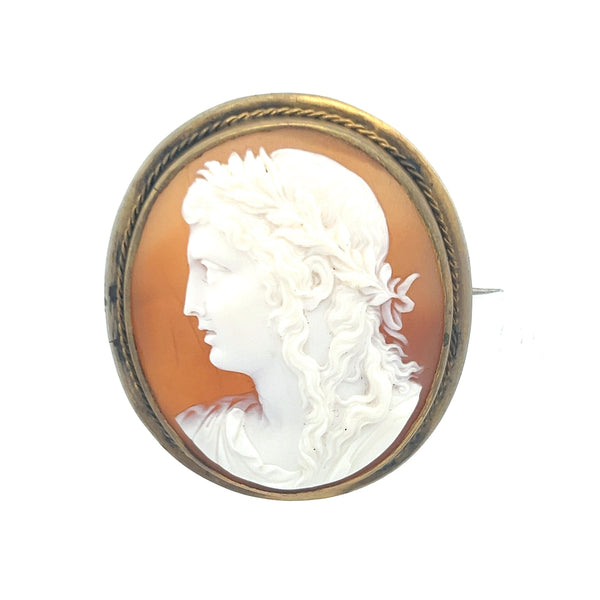 Vintage 12.20 Grams Gold Fill Cameo Pin