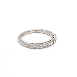 Tiffany & Co 0.27 Carat Round Brilliant Diamond Platinum Half-Eternity Ring