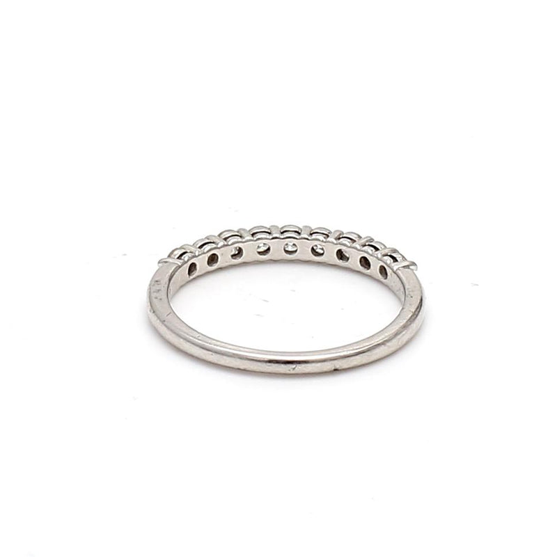 Tiffany & Co 0.27 Carat Round Brilliant Diamond Platinum Half-Eternity Ring