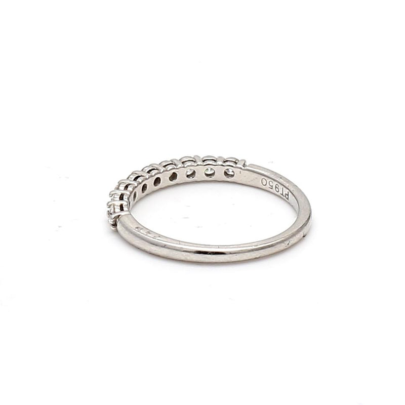 Tiffany & Co 0.27 Carat Round Brilliant Diamond Platinum Half-Eternity Ring