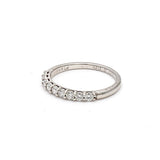 Tiffany & Co 0.27 Carat Round Brilliant Diamond Platinum Half-Eternity Ring