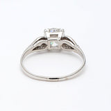 1.54 Carat Old European Cut J SI1 and Diamond Platinum Engagement Ring