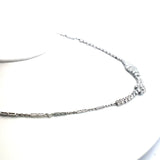 9.08 Carat Round Brilliant Baguette Shape Diamond Platinum Vintage Necklace