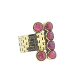 Antique 12.50 Grams Ruby and 14 Karat Yellow Gold Cocktail Ring