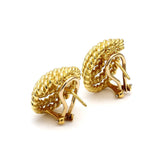 Tiffany & Co Schlumberger 18 Karat Yellow Gold Clip On Rope Spiral Earrings