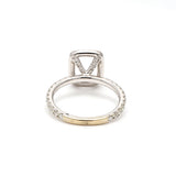 1.50 Carat Round Brilliant G VS1 Diamond White Platinum Semi Mount Ring