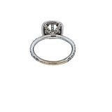 0.45 Carat Round Brilliant G SI1 Diamond 14 Karat White Gold Semi Mount Ring