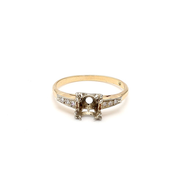 Yellow Gold Semi-Mounting Ring