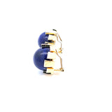 1.98 Carat Round Brilliant H VS1 Diamond 18 Karat Yellow Gold Clip On Earring