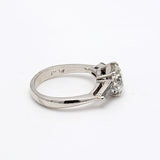 1.57 Carat Circular Brilliant Cut and Other Diamond Platinum Engagement Ring