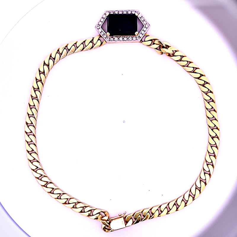 1.55 Carat Round Brilliant G VS2 Diamond 14 Karat Yellow Gold Gems Stone Necklace
