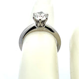 Tiffany & Co 1.07 Carat Round Brilliant H VVS1 Diamond Platinum Engagement Ring