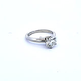 Tiffany & Co 1.04 Carat Round Brilliant G VS1 Diamond Platinum Engagement Ring