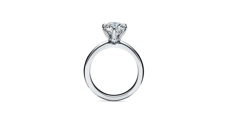 Tiffany & Co 1.04 Carat Round Brilliant G VS1 Diamond Platinum Engagement Ring