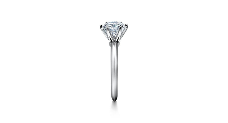 Tiffany & Co 1.04 Carat Round Brilliant G VS1 Diamond Platinum Engagement Ring