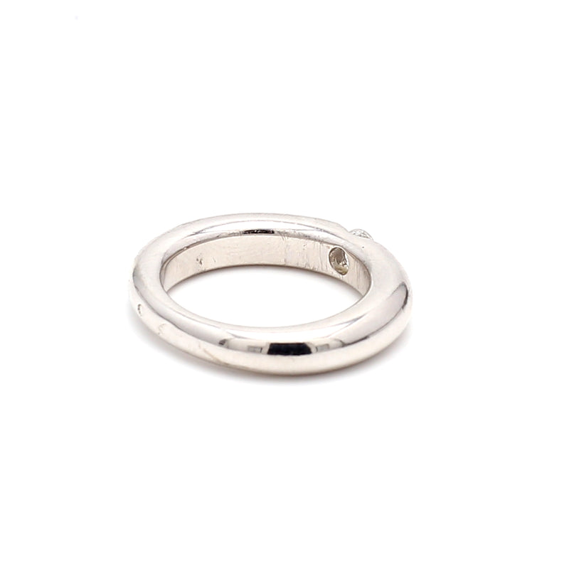 Cartier 0.35 Carat Round Brilliant F VS1 Diamond Platinum Engagement Ring
