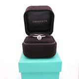 Tiffany & Co 1.01 Carat Round Brilliant H VS2 Diamond Platinum Engagement Ring