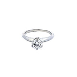 Tiffany & Co 1.01 Carat Round Brilliant H VS2 Diamond Platinum Engagement Ring