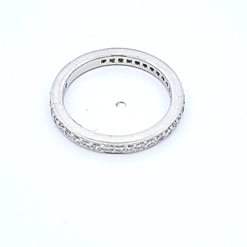 Tiffany & Co 0.25 Carat Round Brilliant F VS1 Diamond Platinum Band Ring