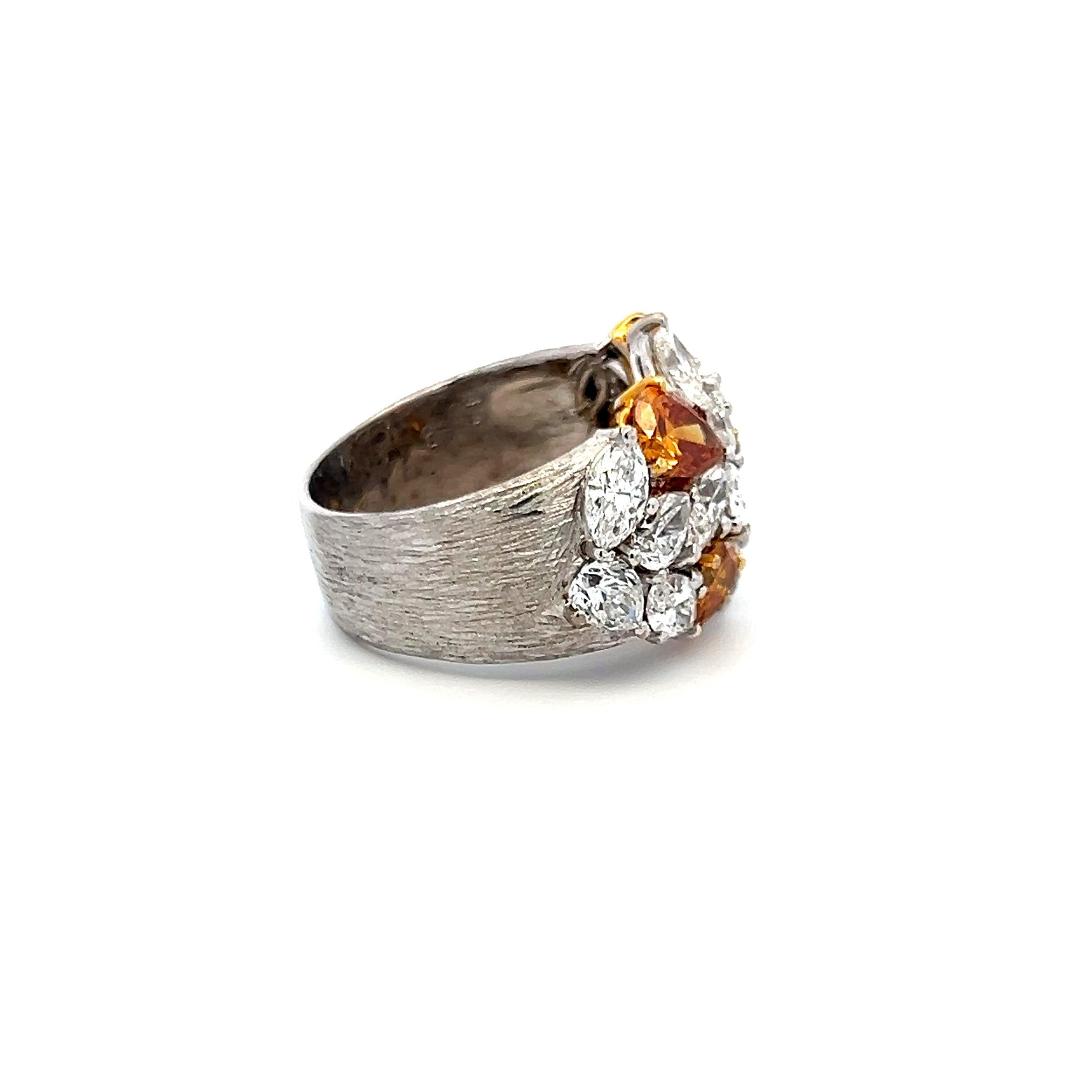 4.50 Carat G-FBOY VS Diamond 18 Karat White Gold Cocktail Ring