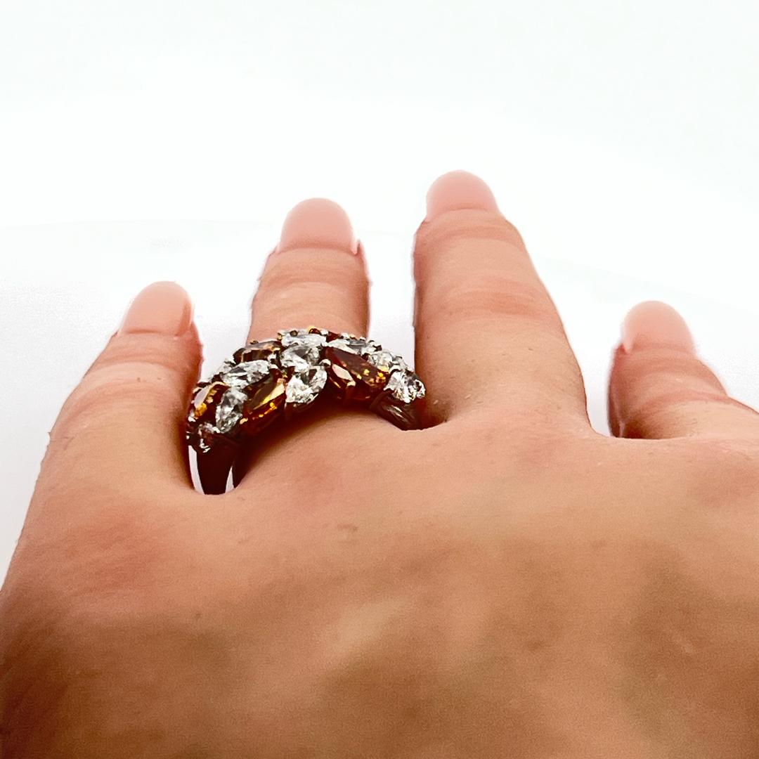 4.50 Carat G-FBOY VS Diamond 18 Karat White Gold Cocktail Ring