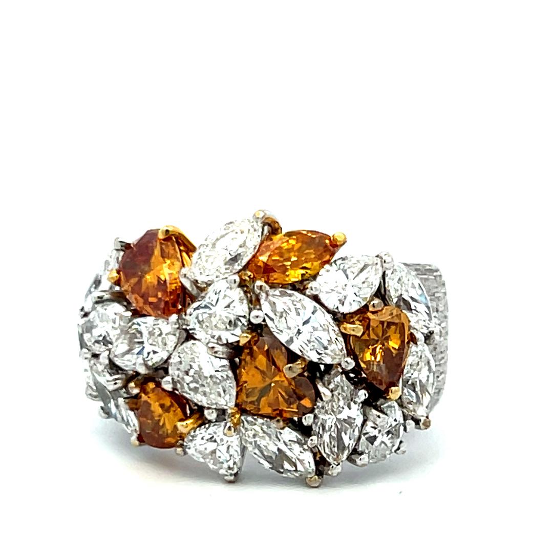 4.50 Carat G-FBOY VS Diamond 18 Karat White Gold Cocktail Ring