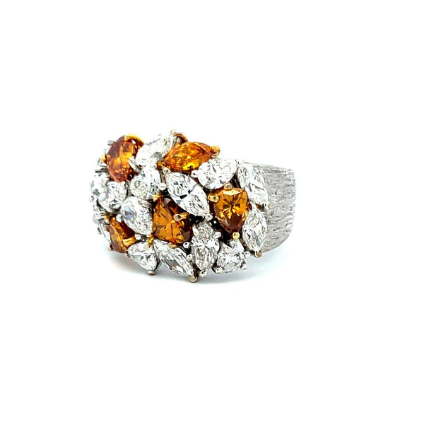 4.50 Carat G-FBOY VS Diamond 18 Karat White Gold Cocktail Ring