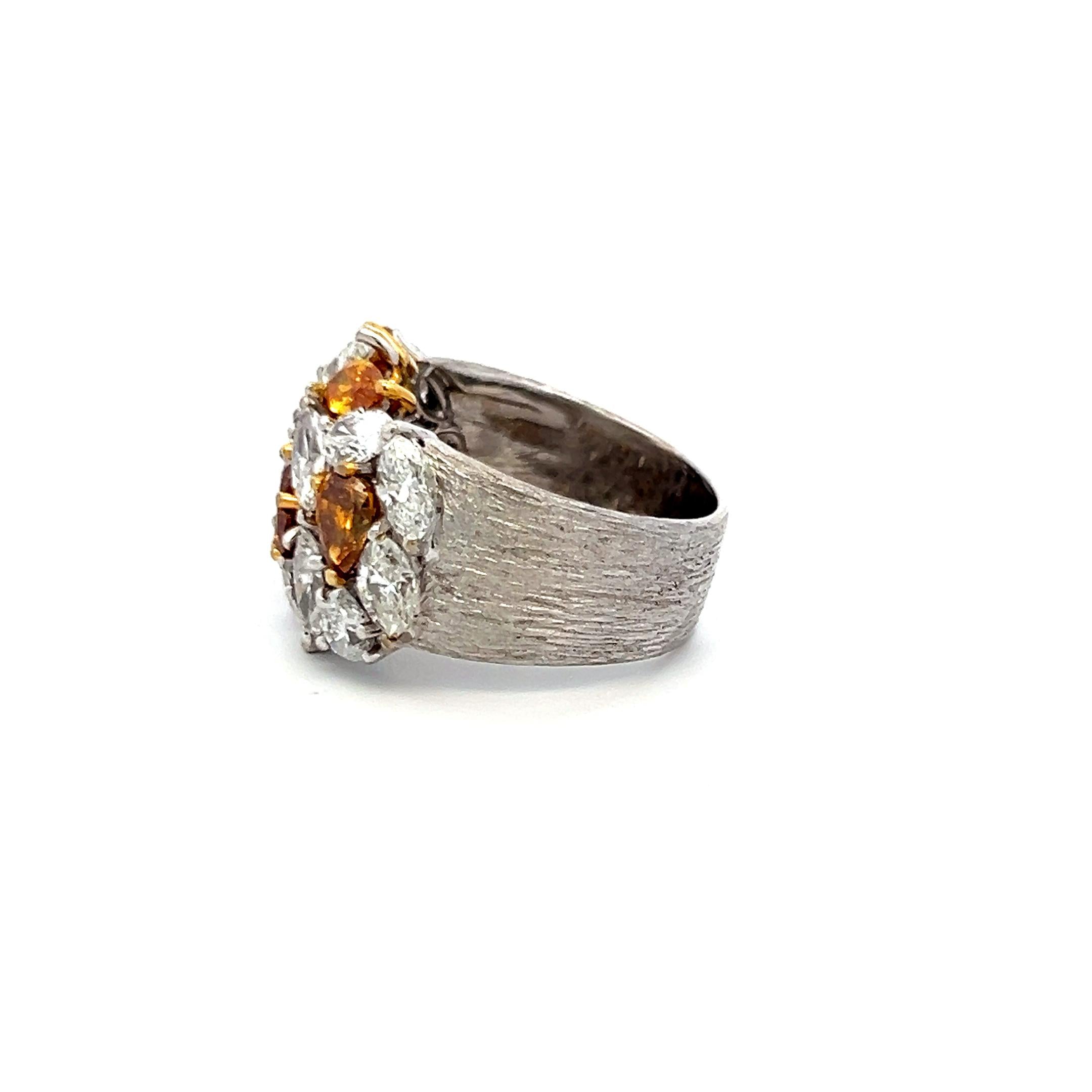 4.50 Carat G-FBOY VS Diamond 18 Karat White Gold Cocktail Ring