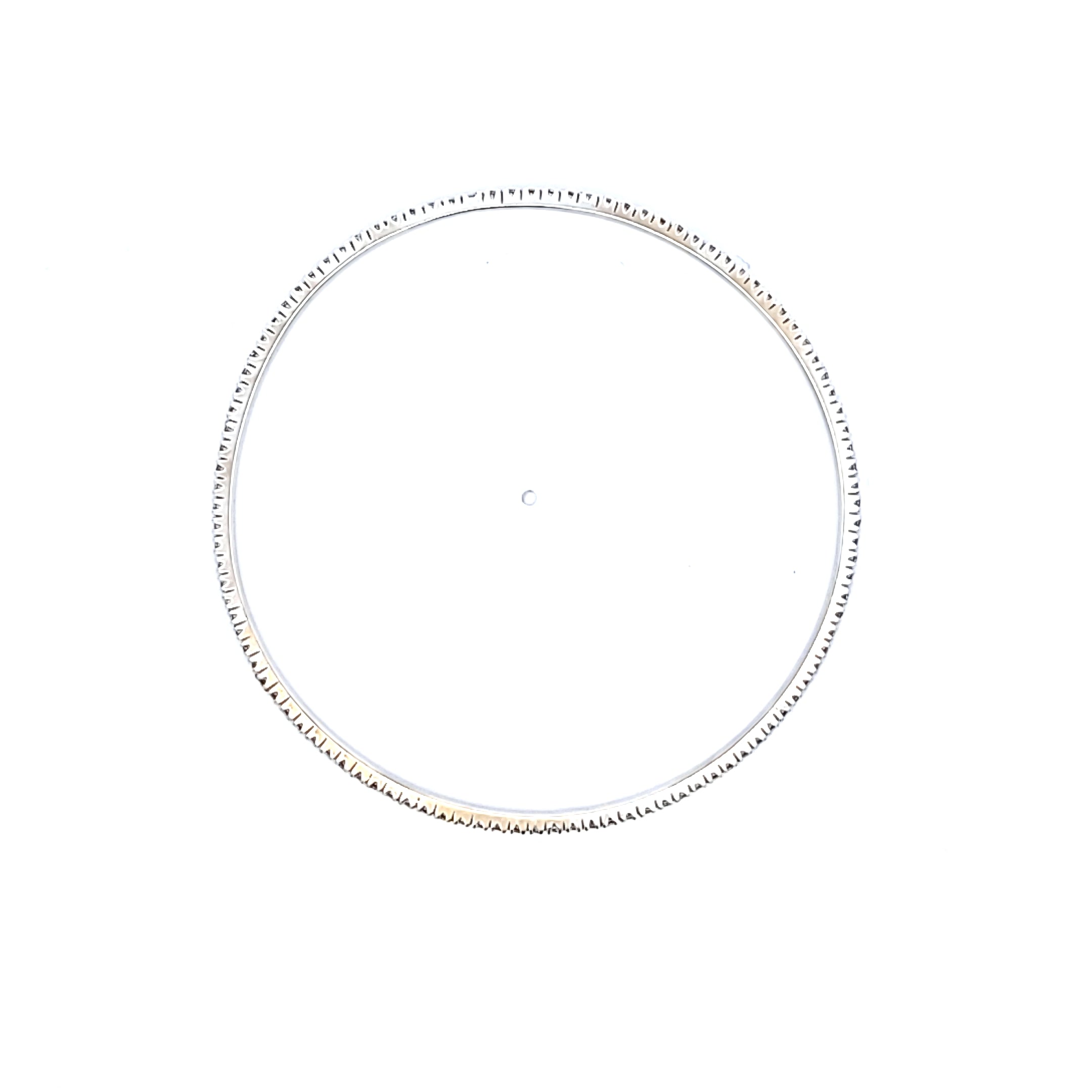 0.25 Carat Round Brilliant I VS1 Diamond Platinum Bangle Bracelet