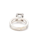 0.35 Carat Round Brilliant H VS1 Diamond 14 Karat White Gold Semi Mount Ring