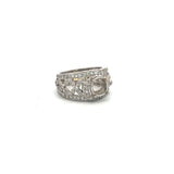 0.15 Carat Round Brilliant H SI1 Diamond Platinum Semi Mount Ring